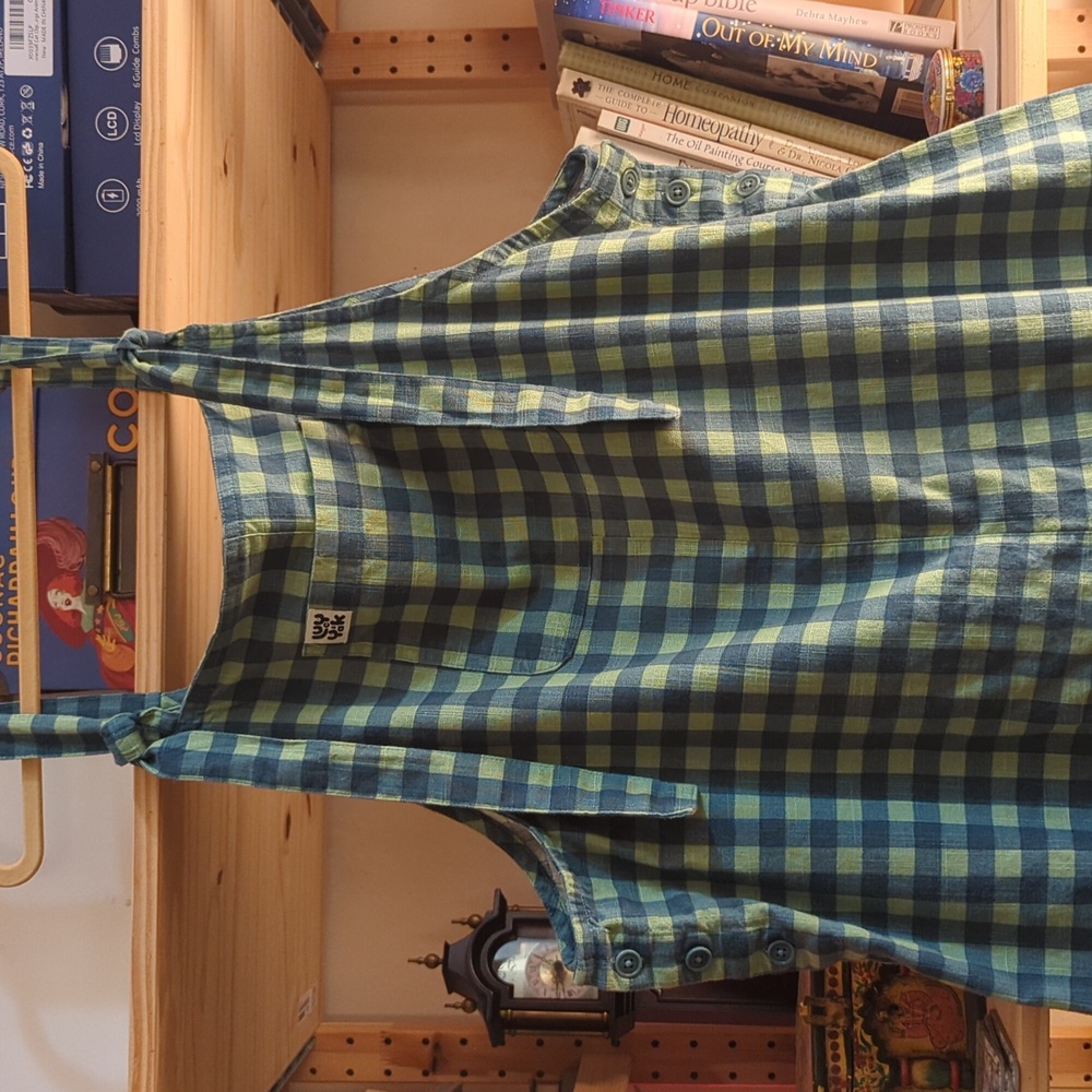 Lucy & Yak Green Checkered Jumpsuit